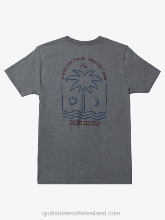 Men Quiksilver New Take Mod T-shirt N02TD1072 medium grey heather