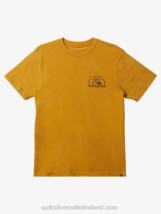 Men Quiksilver New Take Mod T-shirt N02TD1073 bright gold heather