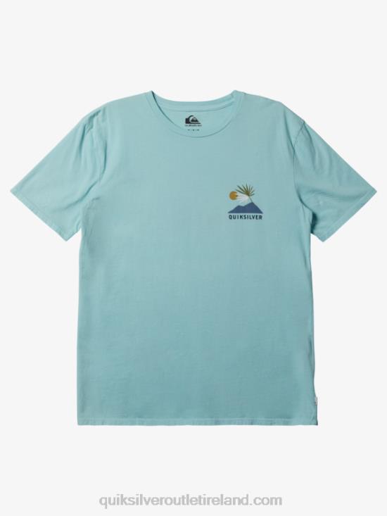 Men Quiksilver New Tribe T-Shirt N02TD233 angel blue