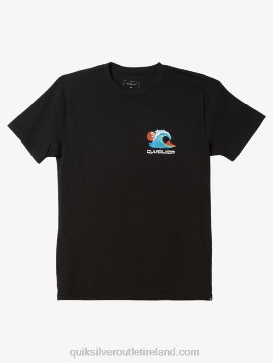 Men Quiksilver Ocean Bed T-shirt N02TD1476 black