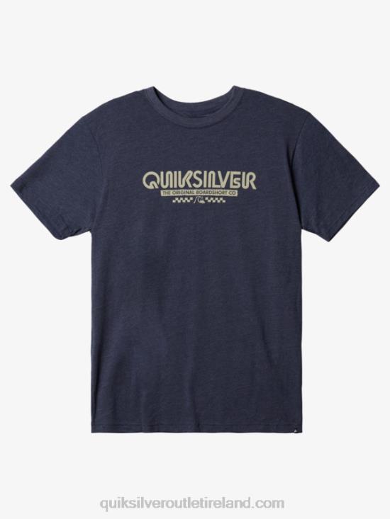 Men Quiksilver Omni Check T-Shirt N02TD1101 navy blazer heather