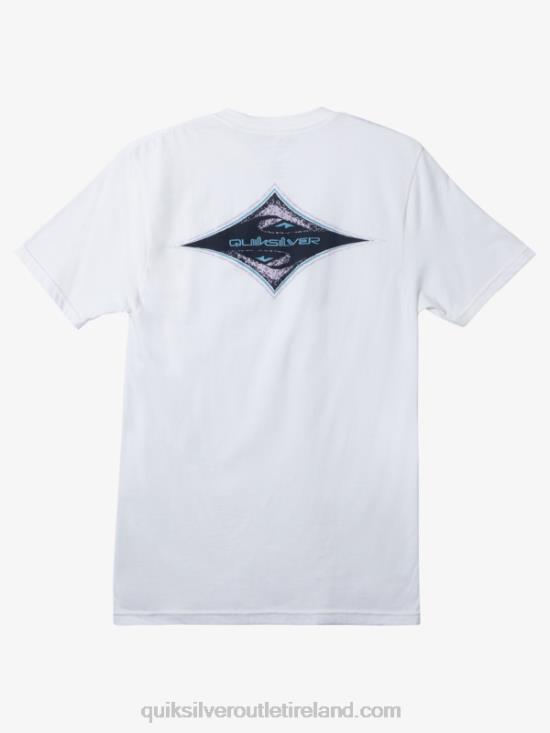 Men Quiksilver Omni Diamond T-Shirt N02TD162 white