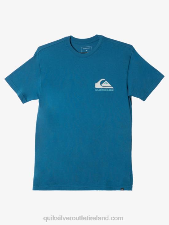 Men Quiksilver Omni Logo T-Shirt N02TD985 moroccan blue