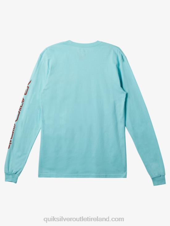 Men Quiksilver Omni Logo T-shirt N02TD297 angel blue