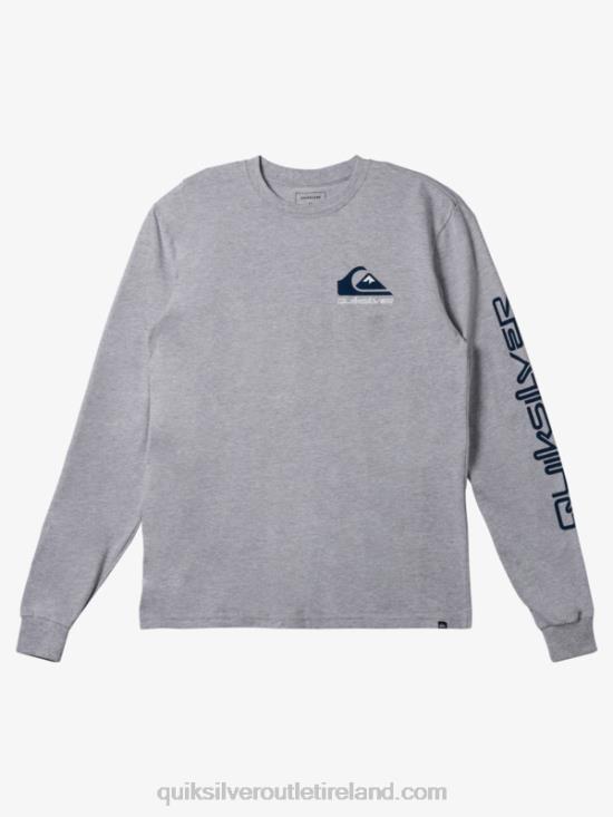 Men Quiksilver Omni Logo T-shirt N02TD298 athletic heather