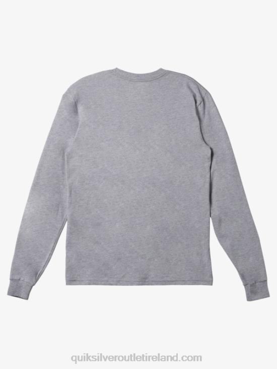 Men Quiksilver Omni Logo T-shirt N02TD298 athletic heather