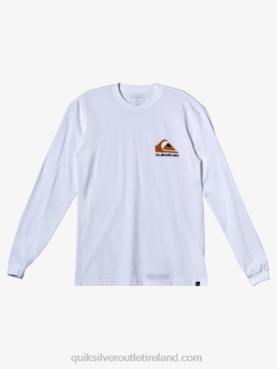 Men Quiksilver Omni Logo T-shirt N02TD299 white