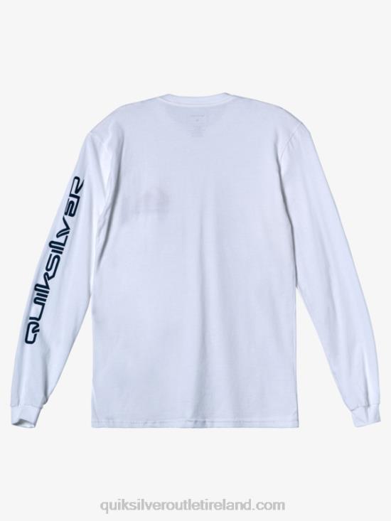 Men Quiksilver Omni Logo T-shirt N02TD299 white