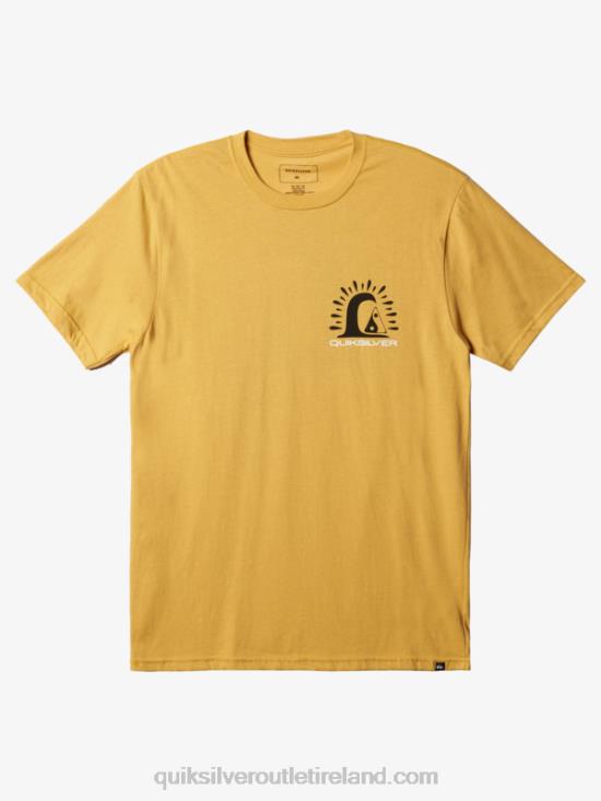 Men Quiksilver On The Edge T-Shirt N02TD1504 ochre