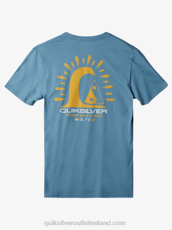 Men Quiksilver On The Edge T-Shirt N02TD1505 provencial