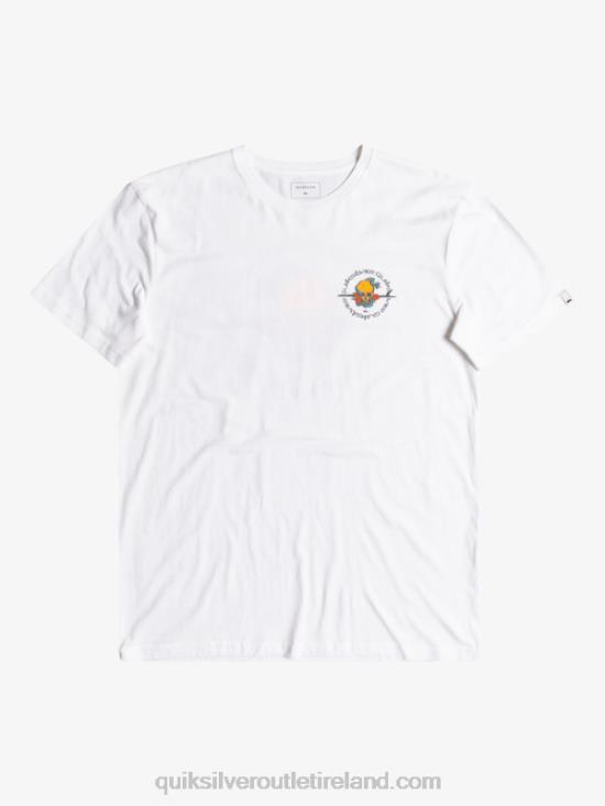 Men Quiksilver Outta Road - T-Shirt N02TD1819 white