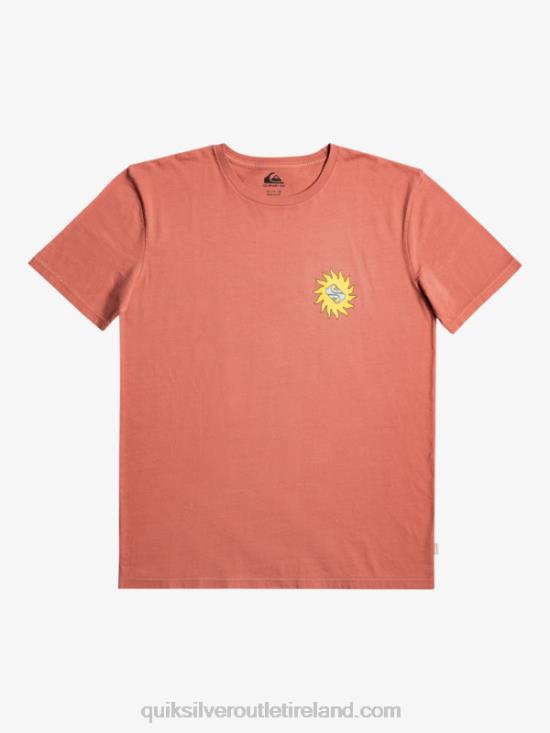 Men Quiksilver Planet Positive T-Shirt N02TD1339 marsala