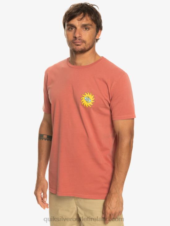 Men Quiksilver Planet Positive T-Shirt N02TD1339 marsala