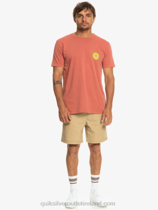 Men Quiksilver Planet Positive T-Shirt N02TD1339 marsala