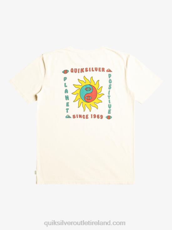 Men Quiksilver Planet Positive T-Shirt N02TD1340 birch