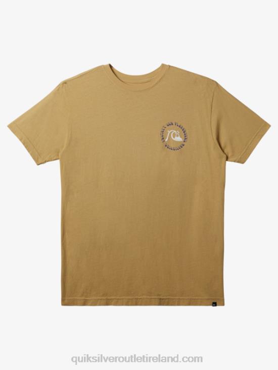 Men Quiksilver Protect Our Playground T-Shirt N02TD294 taos taupe