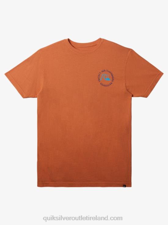 Men Quiksilver Protect Our Playground T-Shirt N02TD295 copper tan