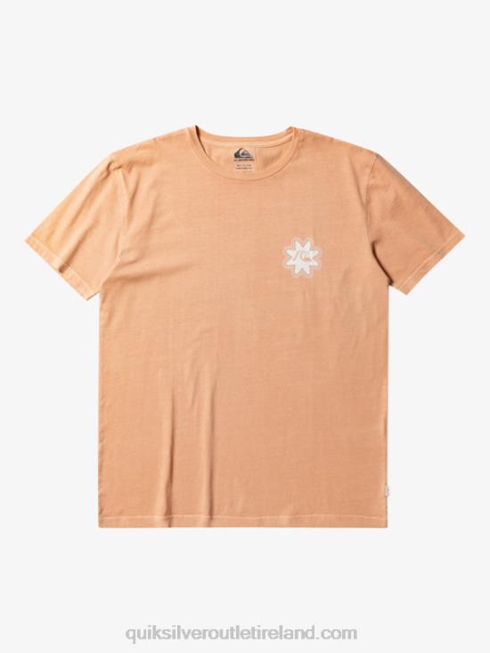 Men Quiksilver Psyched T-Shirt N02TD754 copper tan