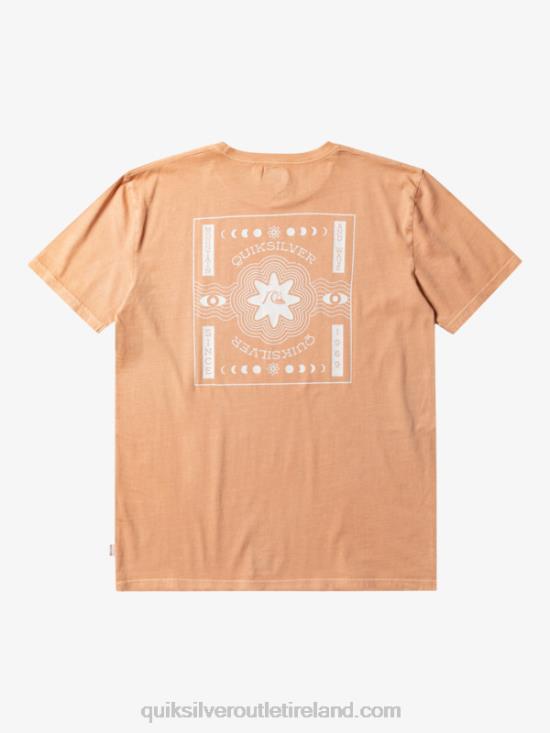 Men Quiksilver Psyched T-Shirt N02TD754 copper tan