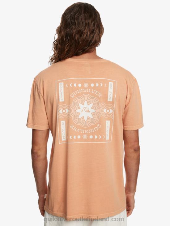 Men Quiksilver Psyched T-Shirt N02TD754 copper tan