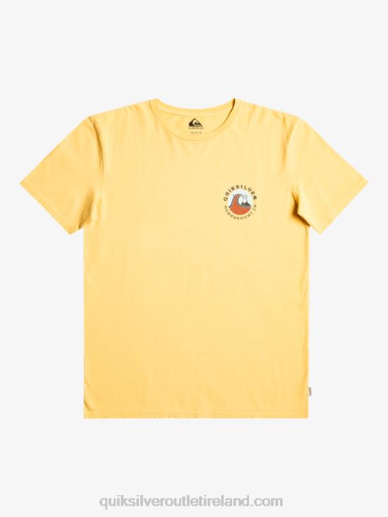 Men Quiksilver QS Bubble Stamp T-Shirt N02TD1157 wheat