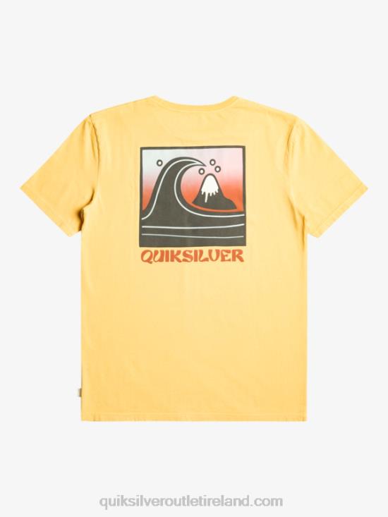 Men Quiksilver QS Bubble Stamp T-Shirt N02TD1157 wheat