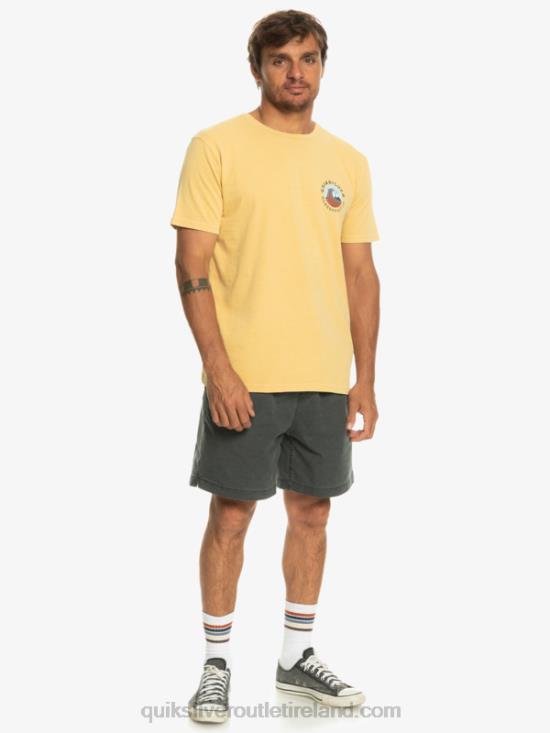 Men Quiksilver QS Bubble Stamp T-Shirt N02TD1157 wheat