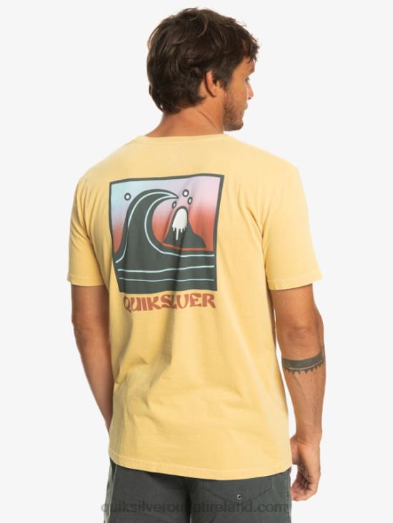 Men Quiksilver QS Bubble Stamp T-Shirt N02TD1157 wheat