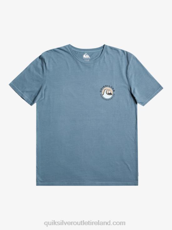 Men Quiksilver QS Bubble Stamp T-Shirt N02TD1158 bering sea
