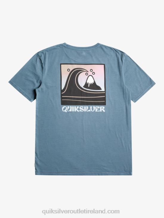 Men Quiksilver QS Bubble Stamp T-Shirt N02TD1158 bering sea