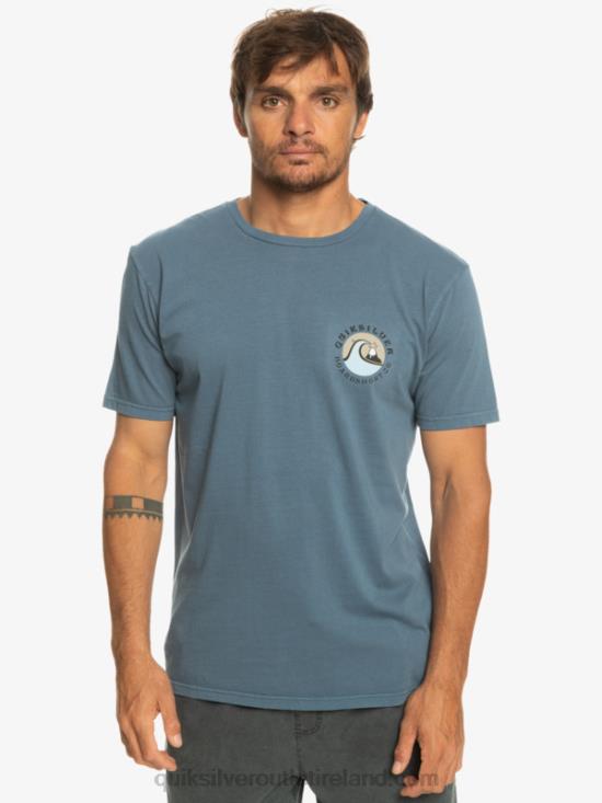 Men Quiksilver QS Bubble Stamp T-Shirt N02TD1158 bering sea