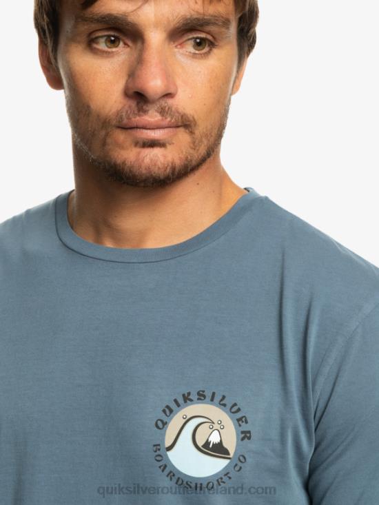 Men Quiksilver QS Bubble Stamp T-Shirt N02TD1158 bering sea