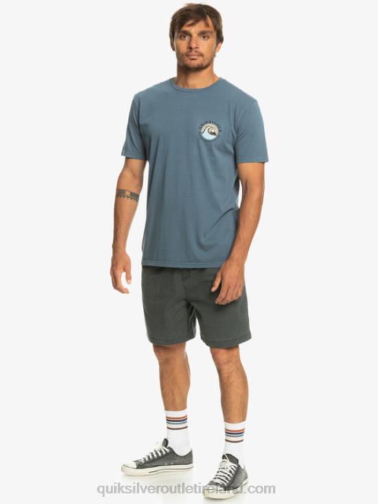 Men Quiksilver QS Bubble Stamp T-Shirt N02TD1158 bering sea