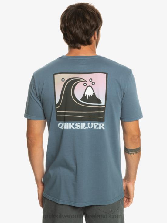 Men Quiksilver QS Bubble Stamp T-Shirt N02TD1158 bering sea