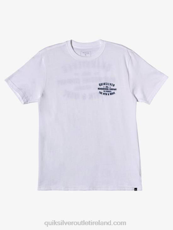 Men Quiksilver QS Surf Lockup T-shirt N02TD962 white