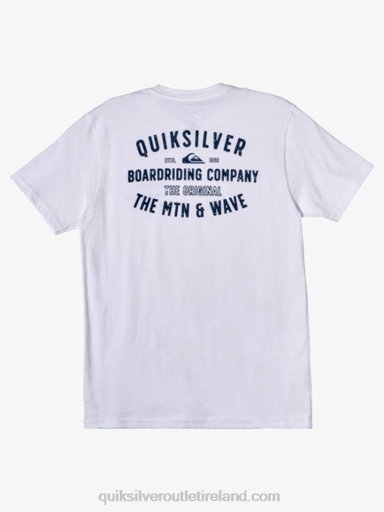 Men Quiksilver QS Surf Lockup T-shirt N02TD962 white