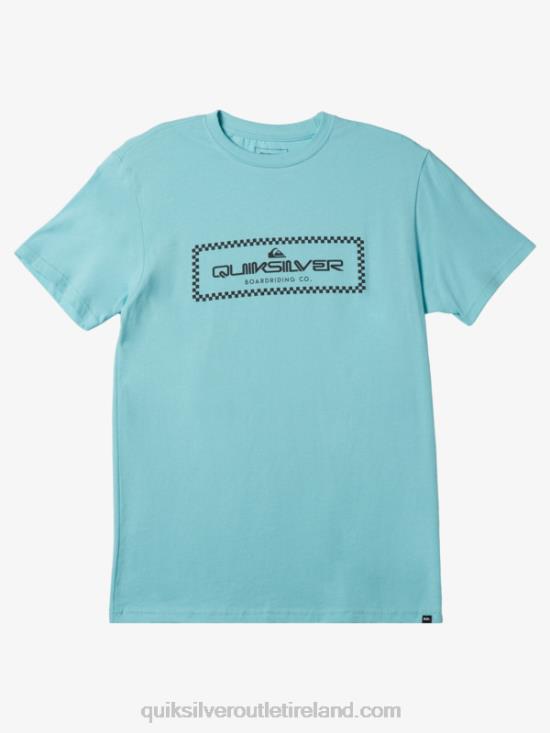 Men Quiksilver Rain Check T-Shirt N02TD509 angel blue
