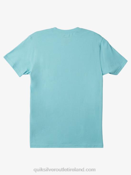 Men Quiksilver Rain Check T-Shirt N02TD509 angel blue