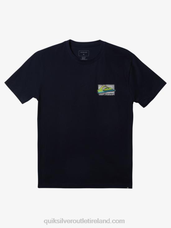 Men Quiksilver Retro Fade T-shirt N02TD1109 navy blazer