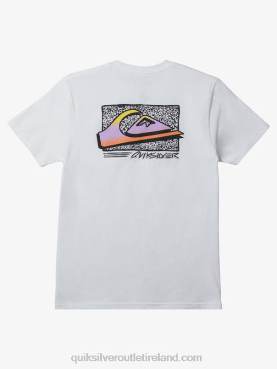 Men Quiksilver Retro Fade T-shirt N02TD1110 white