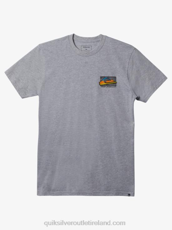 Men Quiksilver Retro Fade T-shirt N02TD1111 athletic heather