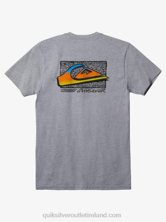Men Quiksilver Retro Fade T-shirt N02TD1111 athletic heather