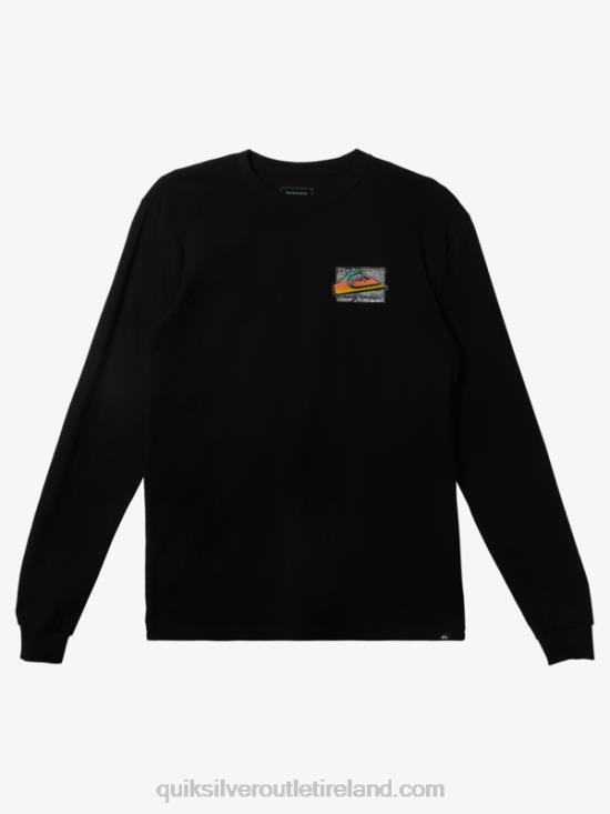 Men Quiksilver Retro Fade T-shirt N02TD1213 black