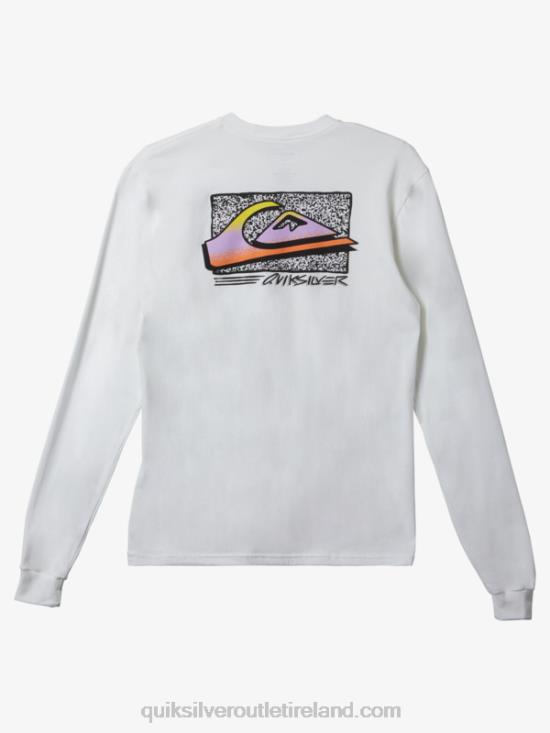Men Quiksilver Retro Fade T-shirt N02TD1214 white
