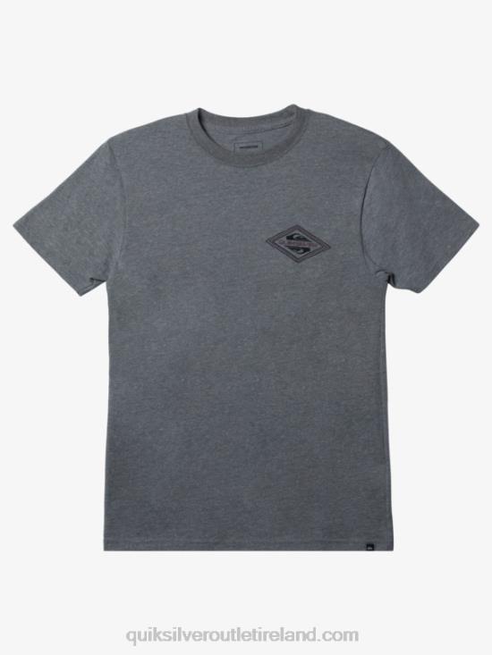 Men Quiksilver Reverse Logo Mod T-shirt N02TD1198 medium grey heather