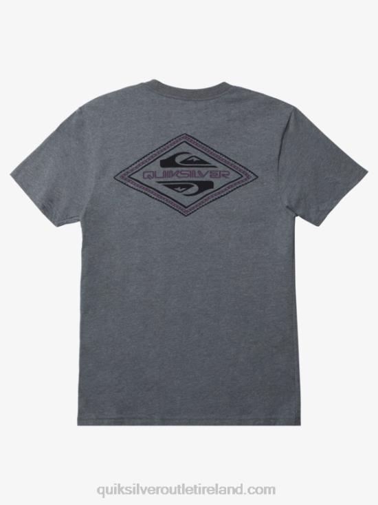 Men Quiksilver Reverse Logo Mod T-shirt N02TD1198 medium grey heather