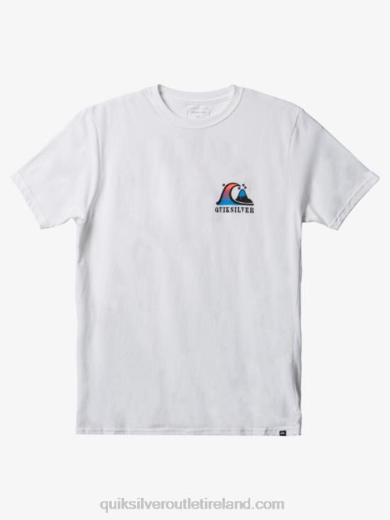 Men Quiksilver River Bend T-Shirt N02TD1518 white