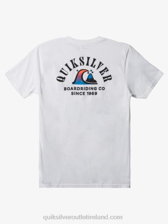 Men Quiksilver River Bend T-Shirt N02TD1518 white
