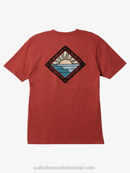 Men Quiksilver Scenic Journey T-shirt N02TD1145 marsala