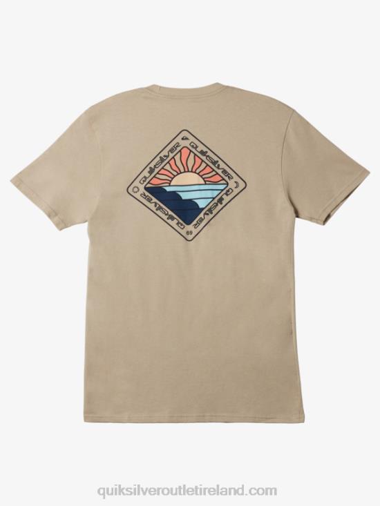 Men Quiksilver Scenic Journey T-shirt N02TD1146 plaza taupe